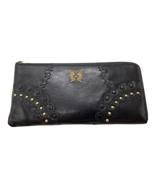 ANNA SUI（アナスイ）ANNA SUI (アナスイ) 長財布 ブラックの古着・服飾アイテム