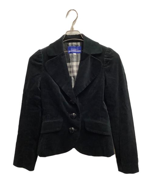 BURBERRY BLUE LABEL（バーバリー ブルー レーベル）BURBERRY BLUE LABEL (バーバリー ブルー レーベル) テーラードジャケット ブラック サイズ:38の古着・服飾アイテム