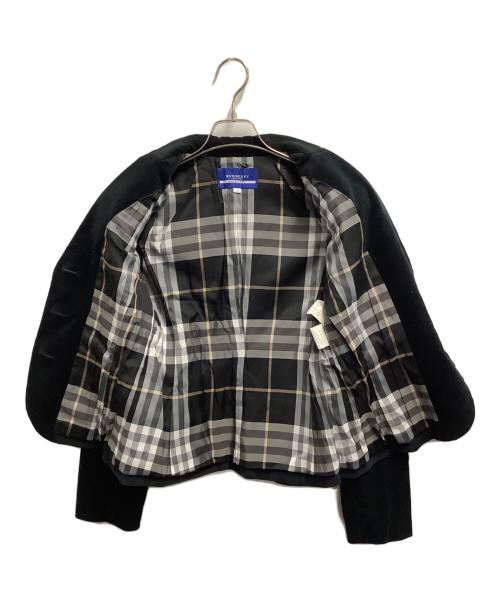 BURBERRY BLUE LABEL（バーバリー ブルー レーベル）BURBERRY BLUE LABEL (バーバリー ブルー レーベル) テーラードジャケット ブラック サイズ:38の古着・服飾アイテム
