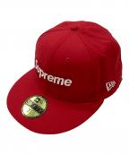 New Era×SUPREMEニューエラ×シュプリーム）の古着「ボックスロゴキャップ」｜レッド