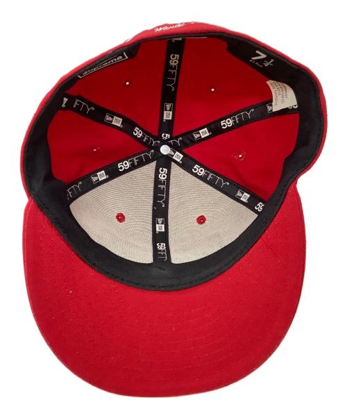 New Era（ニューエラ）New Era (ニューエラ) SUPREME (シュプリーム) ボックスロゴキャップ レッドの古着・服飾アイテム