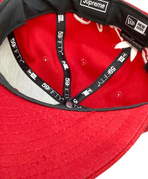 New Era（ニューエラ）New Era (ニューエラ) SUPREME (シュプリーム) ボックスロゴキャップ レッドの古着・服飾アイテム