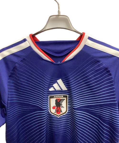 adidas（アディダス）adidas (アディダス) 半袖カットソー ブルー サイズ:XLの古着・服飾アイテム