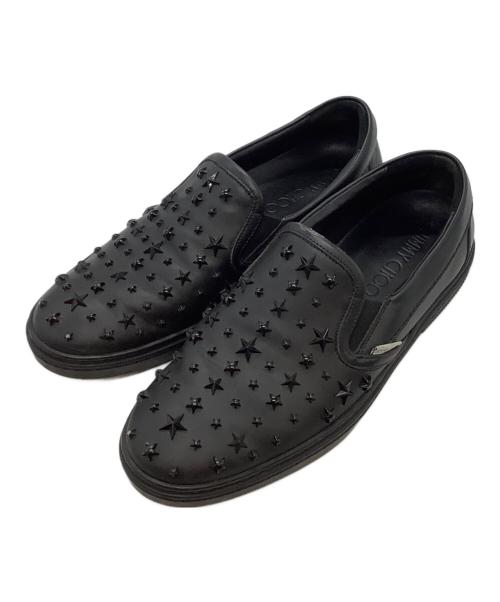 JIMMY CHOO（ジミーチュウ）JIMMY CHOO (ジミーチュウ) スリッポン ブラック サイズ:SIZE 42の古着・服飾アイテム