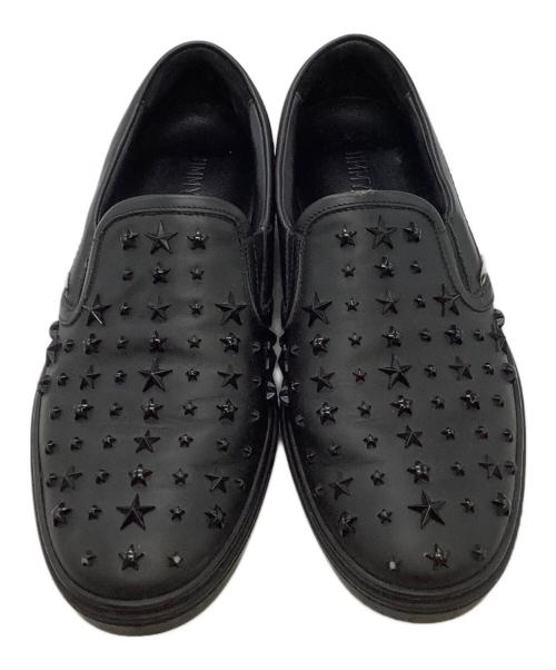 JIMMY CHOO（ジミーチュウ）JIMMY CHOO (ジミーチュウ) スリッポン ブラック サイズ:SIZE 42の古着・服飾アイテム