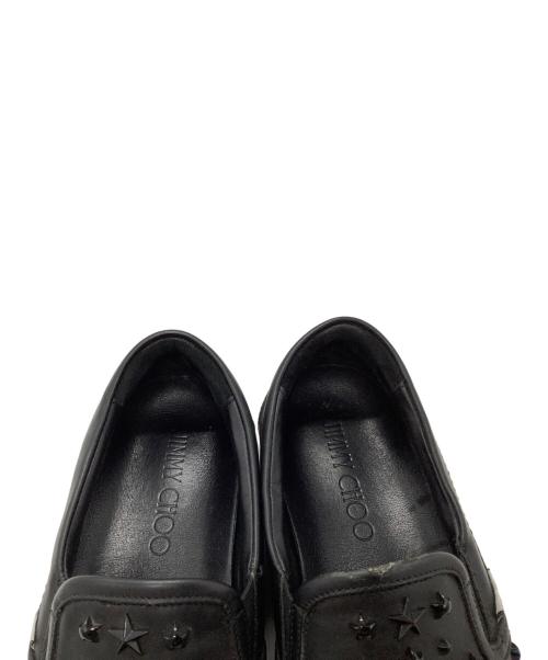 JIMMY CHOO（ジミーチュウ）JIMMY CHOO (ジミーチュウ) スリッポン ブラック サイズ:SIZE 42の古着・服飾アイテム