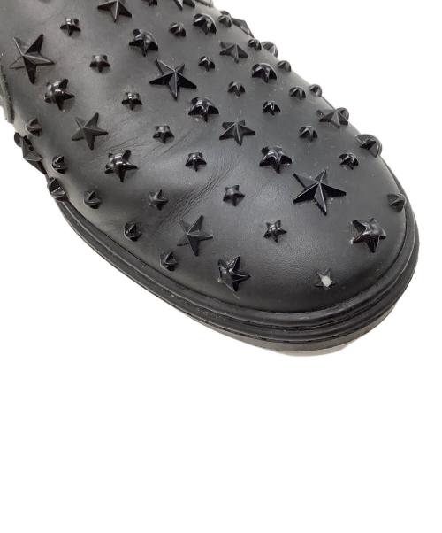 JIMMY CHOO（ジミーチュウ）JIMMY CHOO (ジミーチュウ) スリッポン ブラック サイズ:SIZE 42の古着・服飾アイテム