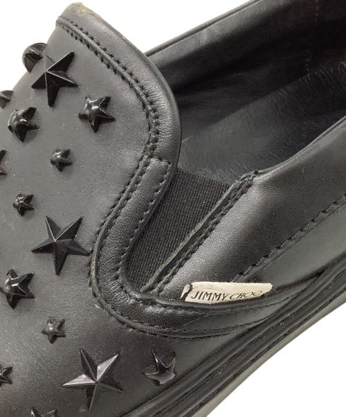 JIMMY CHOO（ジミーチュウ）JIMMY CHOO (ジミーチュウ) スリッポン ブラック サイズ:SIZE 42の古着・服飾アイテム