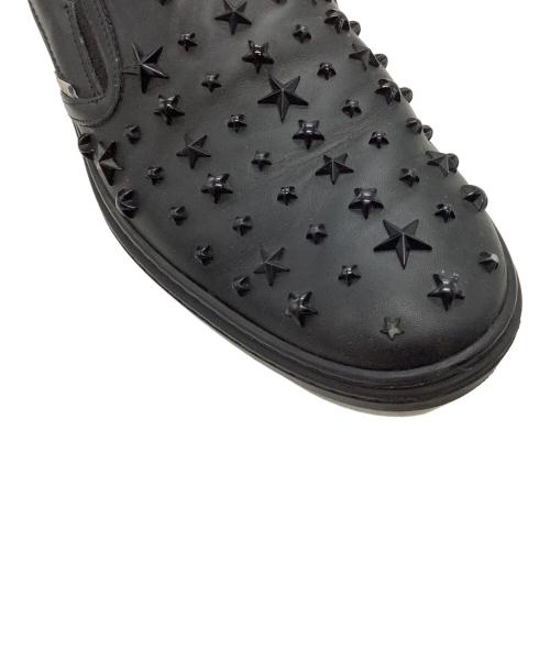 JIMMY CHOO（ジミーチュウ）JIMMY CHOO (ジミーチュウ) スリッポン ブラック サイズ:SIZE 42の古着・服飾アイテム