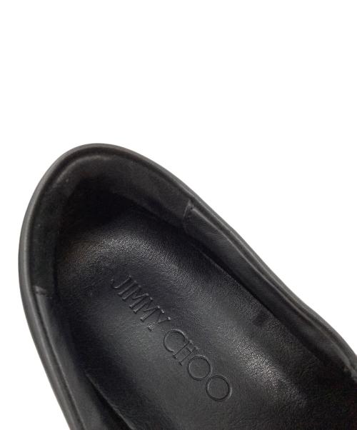 JIMMY CHOO（ジミーチュウ）JIMMY CHOO (ジミーチュウ) スリッポン ブラック サイズ:SIZE 42の古着・服飾アイテム