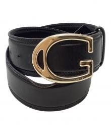 GUCCI（グッチ）の古着「レザーベルト」｜ブラック