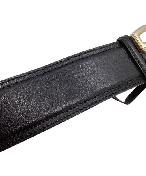 GUCCI（グッチ）GUCCI (グッチ) レザーベルト ブラックの古着・服飾アイテム