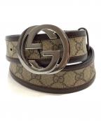 GUCCIグッチ）の古着「ベルト・GG」｜ベージュ