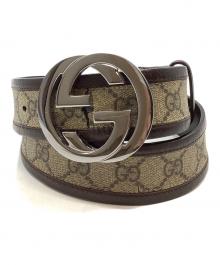 GUCCI（グッチ）の古着「ベルト・GG」｜ベージュ