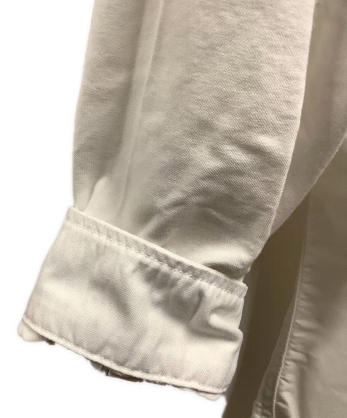 THE NORTHFACE PURPLELABEL（ザ・ノースフェイス パープルレーベル）THE NORTHFACE PURPLELABEL (ザ・ノースフェイス パープルレーベル) Cotton Polyester OX B.D. Shirt ホワイト サイズ:Lの古着・服飾アイテム