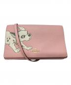 COACH×DISNEYコーチ×ディズニー）の古着「ショルダーウォレット」｜ピンク