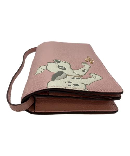 COACH（コーチ）COACH (コーチ) DISNEY (ディズニー) ショルダーウォレット ピンクの古着・服飾アイテム