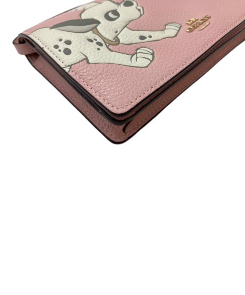 COACH（コーチ）COACH (コーチ) DISNEY (ディズニー) ショルダーウォレット ピンクの古着・服飾アイテム