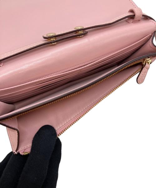 COACH（コーチ）COACH (コーチ) DISNEY (ディズニー) ショルダーウォレット ピンクの古着・服飾アイテム