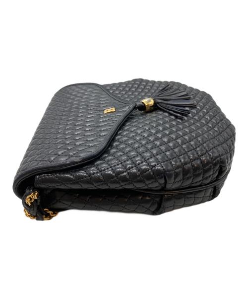 BALLY（バリー）BALLY (バリー) チェーンレザーバッグ ブラックの古着・服飾アイテム