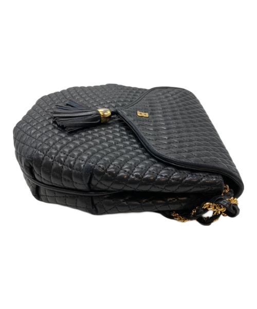 BALLY（バリー）BALLY (バリー) チェーンレザーバッグ ブラックの古着・服飾アイテム