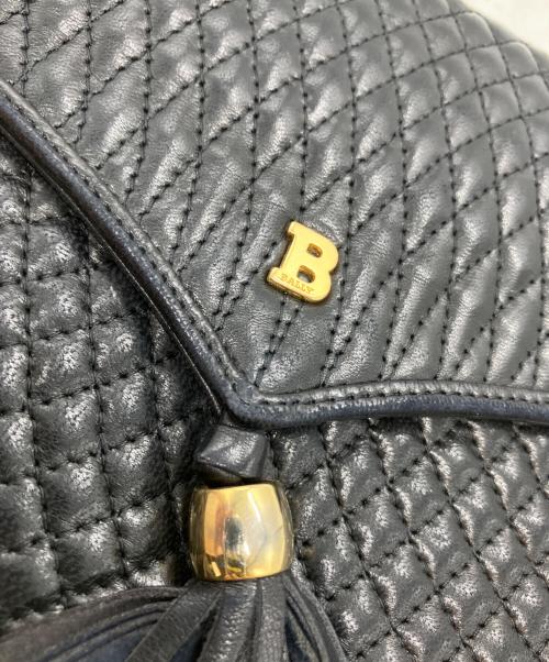 BALLY（バリー）BALLY (バリー) チェーンレザーバッグ ブラックの古着・服飾アイテム
