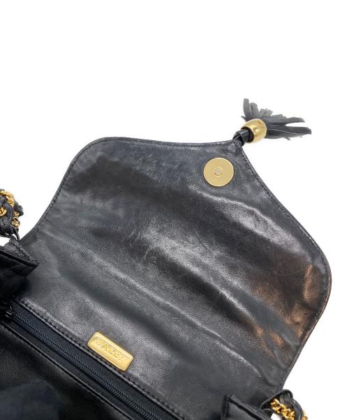 BALLY（バリー）BALLY (バリー) チェーンレザーバッグ ブラックの古着・服飾アイテム