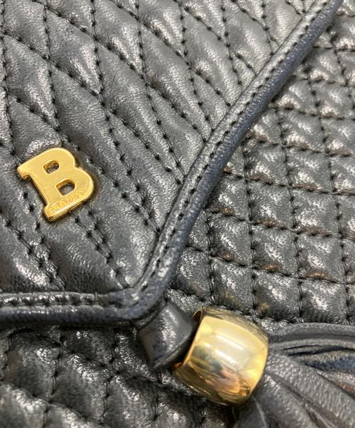 BALLY（バリー）BALLY (バリー) チェーンレザーバッグ ブラックの古着・服飾アイテム