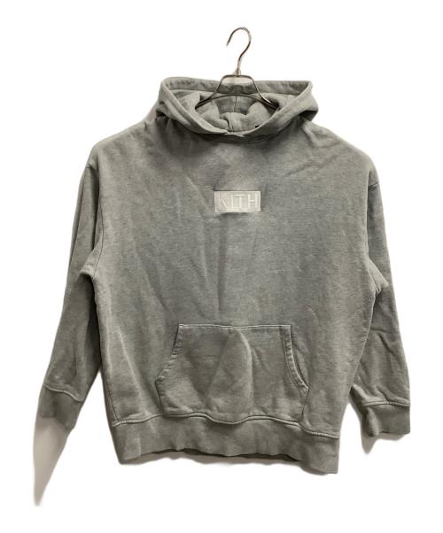 KITH（キス）KITH (キス) ボックスロゴパーカー グレー サイズ:Lの古着・服飾アイテム