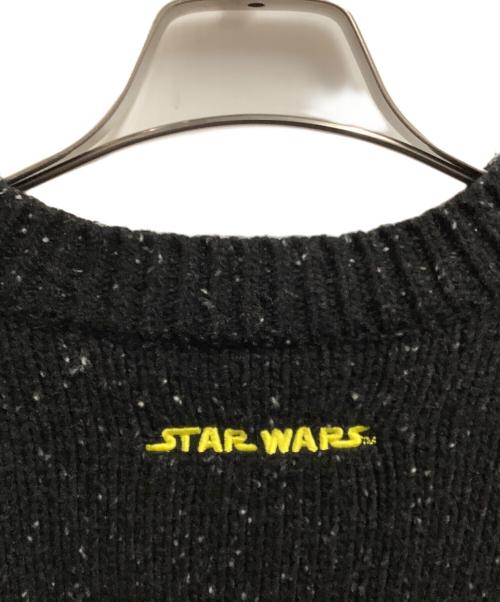 KITH（キス）KITH (キス) STAR WARS (スターウォーズ) 厚手ニット ブラック サイズ:Lの古着・服飾アイテム