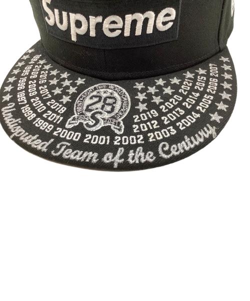 New Era（ニューエラ）New Era (ニューエラ) SUPREME (シュプリーム) キャップ ブラック サイズ:57.7cmの古着・服飾アイテム