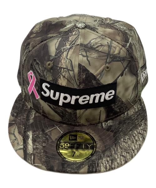 New Era（ニューエラ）New Era (ニューエラ) SUPREME (シュプリーム) キャップ カーキ サイズ:57.7cmの古着・服飾アイテム