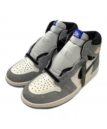 NIKE（ナイキ）の古着「エア ジョーダン 1 レトロ HIGH OG」｜グレー×ホワイト