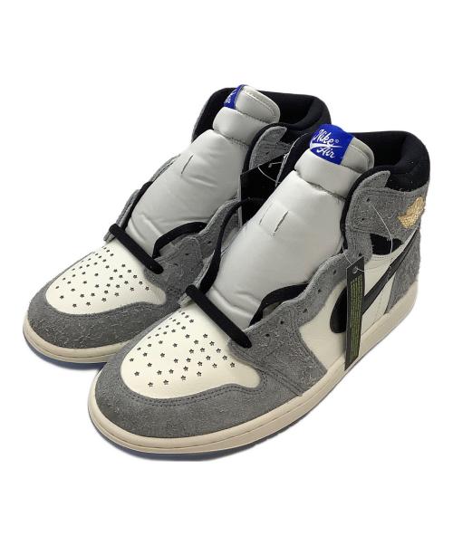 NIKE（ナイキ）NIKE (ナイキ) エア ジョーダン 1 レトロ HIGH OG グレー×ホワイト サイズ:27.5㎝の古着・服飾アイテム