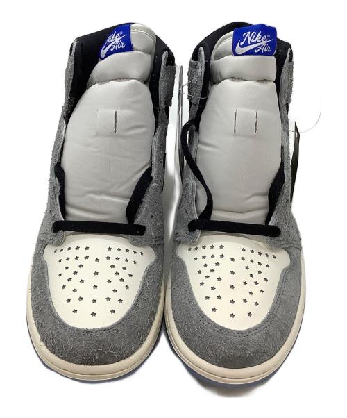 NIKE（ナイキ）NIKE (ナイキ) エア ジョーダン 1 レトロ HIGH OG グレー×ホワイト サイズ:27.5㎝の古着・服飾アイテム