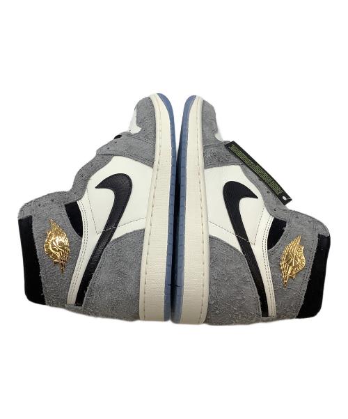 NIKE（ナイキ）NIKE (ナイキ) エア ジョーダン 1 レトロ HIGH OG グレー×ホワイト サイズ:27.5㎝の古着・服飾アイテム