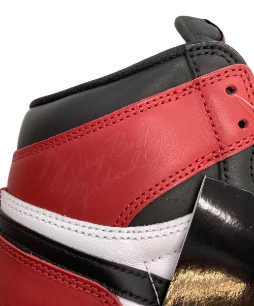 NIKE（ナイキ）NIKE (ナイキ) AIR JORDAN 1 RETRO HIGH OG ホワイト×ブラック×レッド サイズ:27.5の古着・服飾アイテム