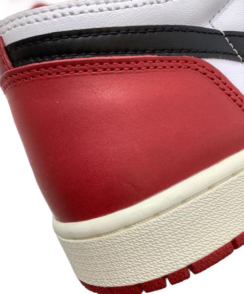 NIKE（ナイキ）NIKE (ナイキ) AIR JORDAN 1 RETRO HIGH OG ホワイト×ブラック×レッド サイズ:27.5の古着・服飾アイテム
