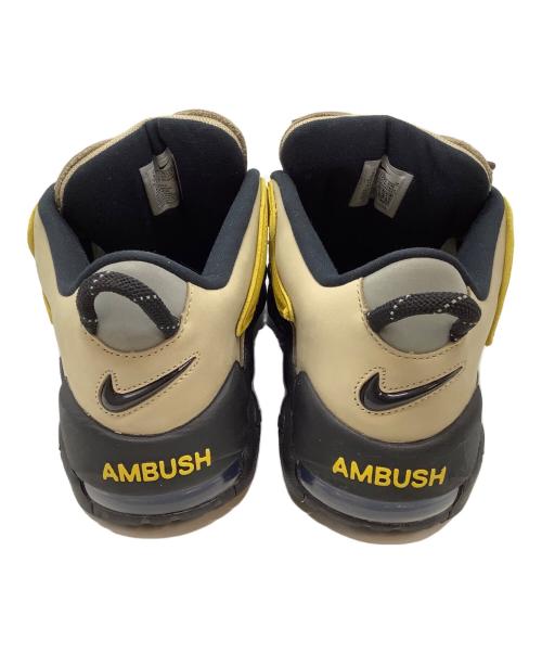 NIKE（ナイキ）NIKE (ナイキ) AMBUSH (アンブッシュ) AIR MORE UPTEMPO LOW SP ブラウン×ブラック サイズ:27.5㎝の古着・服飾アイテム