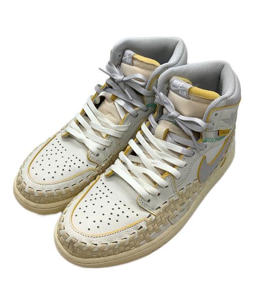 NIKE（ナイキ）NIKE (ナイキ) UNION (ユニオン) Bephies Beauty Supply (ビフィーズ ビューティ サプライ) Bephies Beauty Supply ホワイト×イエロー サイズ:27.5㎝の古着・服飾アイテム