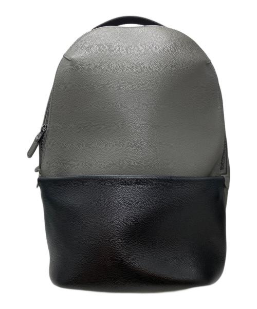 COLE HAAN（コールハーン）COLE HAAN (コールハーン) レザーリュック グレー×ブラックの古着・服飾アイテム