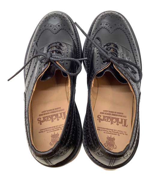 Tricker's（トリッカーズ）Tricker's (トリッカーズ) ウィングチップシューズ ブラック サイズ:61/2の古着・服飾アイテム
