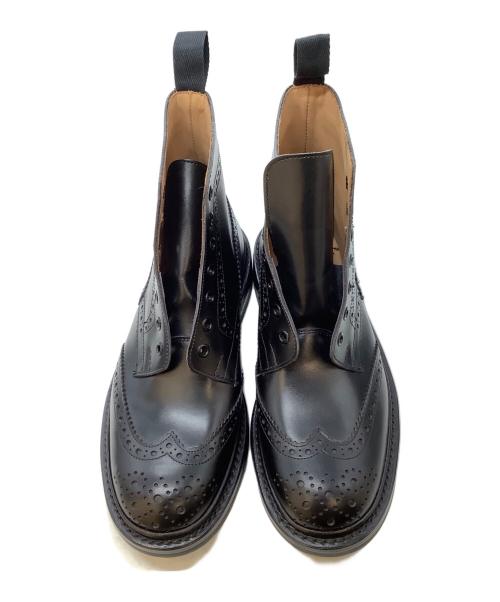 Tricker's（トリッカーズ）Tricker's (トリッカーズ) ウィングチップブーツ ブラック サイズ:7 1/2の古着・服飾アイテム