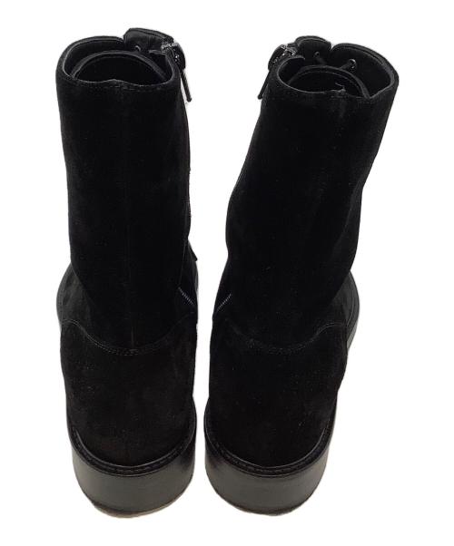 PASCUCCI（パスクッチ）PASCUCCI (パスクッチ) スウェードブーツ ブラック サイズ:SIZE 36の古着・服飾アイテム