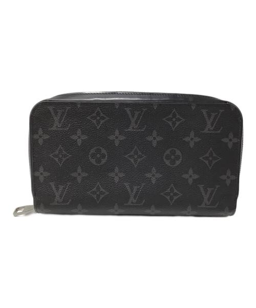 LOUIS VUITTON（ルイ ヴィトン）LOUIS VUITTON (ルイ ヴィトン) ラウンドファスナー財布 ブラックの古着・服飾アイテム