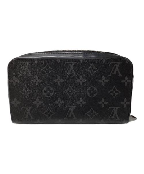 LOUIS VUITTON（ルイ ヴィトン）LOUIS VUITTON (ルイ ヴィトン) ラウンドファスナー財布 ブラックの古着・服飾アイテム