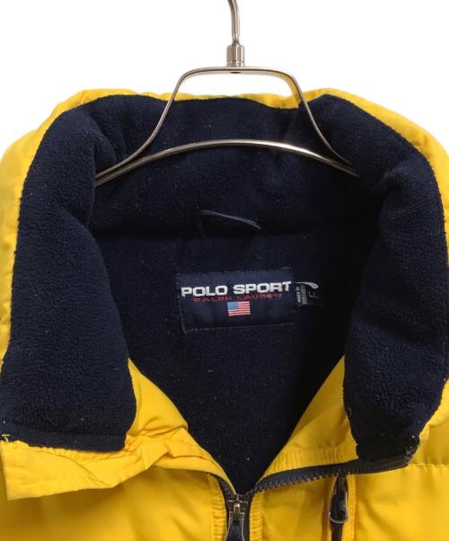 POLO SPORT（ポロスポーツ）POLO SPORT (ポロスポーツ) ダウンジャケット イエロー サイズ:XLの古着・服飾アイテム