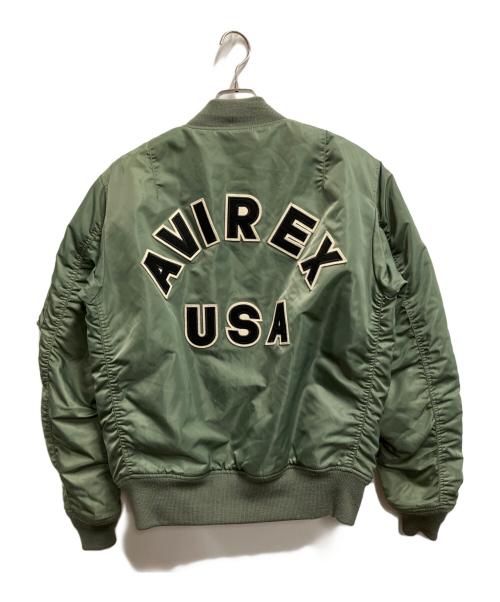 AVIREX（アヴィレックス）AVIREX (アヴィレックス) MA-1ジャケット グリーン サイズ:XLの古着・服飾アイテム