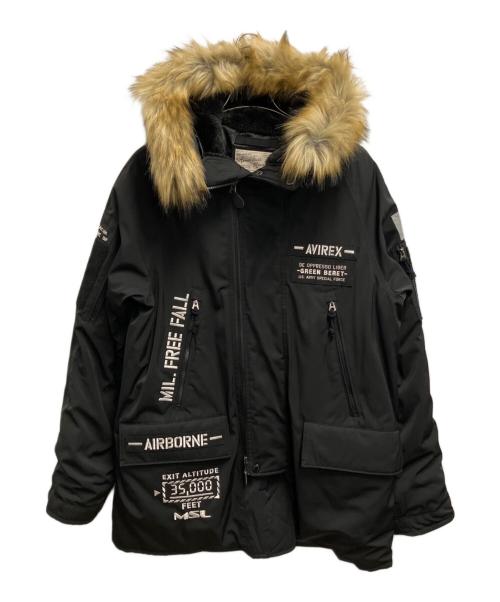 AVIREX（アヴィレックス）AVIREX (アヴィレックス) N-3Bミリタリーフライトジャケット ブラック サイズ:SIZE XLの古着・服飾アイテム