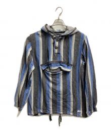 stussy（ステューシー）の古着「メキシカンパーカー」｜ブルー×グレー